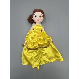 TY Disney Belle Princess Beauty & The Beast Plush Doll Yellow Dress 15”